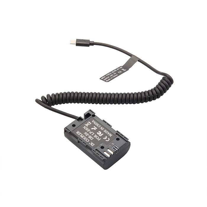 Type-C PD Dummy Battery LP-E6NH for Canon R5C R6 R7 6D2 90D External Power