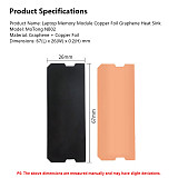 2PCS FinalCool DDR4 DDR5 RAM Heatsink Graphene Copper Foil Thermal Pad for Laptop