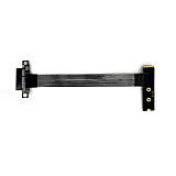 (ADT-Link) PCIe 5.0 M.2 NVMe To PCIe x4 Extension Cable, High-Speed Lossless Soft Riser Cable