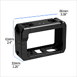 XT-XINTE Aluminum Alloy Camera Cage- Horizontal& Vertical Rechargeable Protective Frame Compatible with DJI Osmo Action 5/4/3