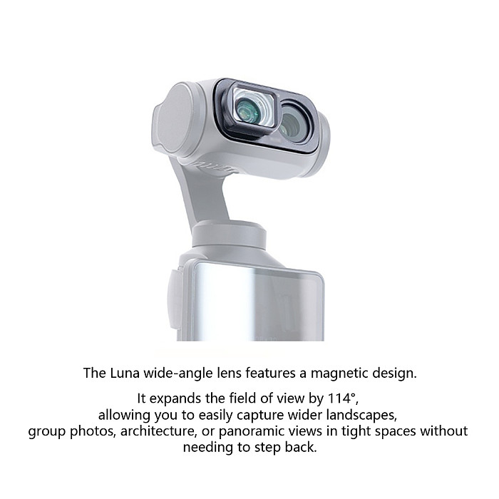 Wide Angle Lens for Insta360 Luna Ultra, 114° Ultra-Wide Lens