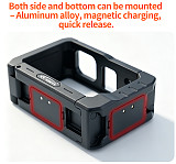 XT-XINTE Aluminum Alloy Camera Cage- Horizontal& Vertical Rechargeable Protective Frame Compatible with DJI Osmo Action 5/4/3