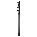 XT-XINTE Carbon Fiber Selfie Stick 5-Section Adjustable Pole with Phone Clamp for power banks for IPhone 12 series/13 series for Huawei P50/VIVO X80/Xiaomi 12S series for Samsung S22 series and other mobile phones