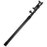 XT-XINTE Carbon Fiber Selfie Stick 5-Section Adjustable Pole with Phone Clamp for power banks for IPhone 12 series/13 series for Huawei P50/VIVO X80/Xiaomi 12S series for Samsung S22 series and other mobile phones