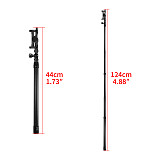 XT-XINTE Carbon Fiber Selfie Stick 5-Section Adjustable Pole with Phone Clamp for power banks for IPhone 12 series/13 series for Huawei P50/VIVO X80/Xiaomi 12S series for Samsung S22 series and other mobile phones