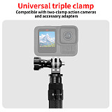 XT-XINTE Carbon Fiber Selfie Stick 5-Section Adjustable Pole with Phone Clamp for power banks for IPhone 12 series/13 series for Huawei P50/VIVO X80/Xiaomi 12S series for Samsung S22 series and other mobile phones