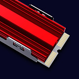 M.2 NVMe SSD Heatsink Cooler Armor, Aluminum Thermal Radiator for Desktop PC 