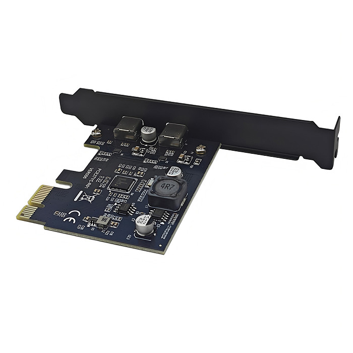 USB 3.2 expansion card GEN1 adapter 5Gbps TYPE-C front and back plug uPD720202 main control adapter card (dual port TYPE-PCI-E1X)