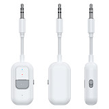 Bluetooth-compatible  6.0 Audio Adapter 2-in-1 Transmitter Receiver, 3.5mm AUX Wireless Car Audio Adapter & Airplane TV Converter for Headphones & Speakers
