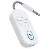 Bluetooth-compatible 5.5 Audio Adapter 2-in-1 Transmitter Receiver, Dual Link 3.5mm AUX Wireless Converter for Airplane & Car, Hands-free Calling, Navigation & Music Streaming