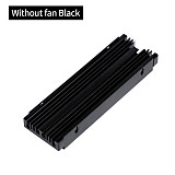 Active Aluminum M.2 NVMe SATA SSD Heatsink with Turbo Fan, High Airflow Solid State Drive Cooler Armor, Prevent Thermal Throttling for Desktop PC PS5