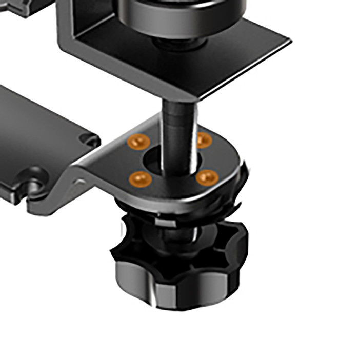2-in-1 Aluminum Alloy Bracket For Headphone & Cup Holder, Desk Clamp & Wall Mount Organizer