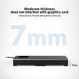 M.2 NVMe SSD Heatsink with Turbo Cooling Fan, Aluminum Alloy NGFF Solid State Drive Cooler Armor for Desktop PC