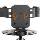 2-in-1 Aluminum Alloy Bracket For Headphone & Cup Holder, Desk Clamp & Wall Mount Organizer