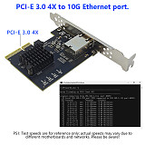 PCIe to 10G network card diskless PXE desktop server For company internet cafe network WOL wake-up RTL8127