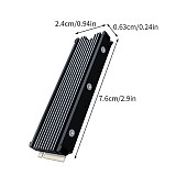 Ultra-Thin Aluminum M.2 2280 SSD Heatsink Cooler Armor, Low-Profile Thermal Radiator for Desktop PC Gaming Laptops
