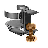 2-in-1 Aluminum Alloy Bracket For Headphone & Cup Holder, Desk Clamp & Wall Mount Organizer