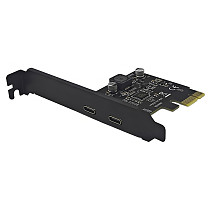 USB 3.2 expansion card GEN1 adapter 5Gbps TYPE-C front and back plug uPD720202 main control adapter card (dual port TYPE-PCI-E1X)