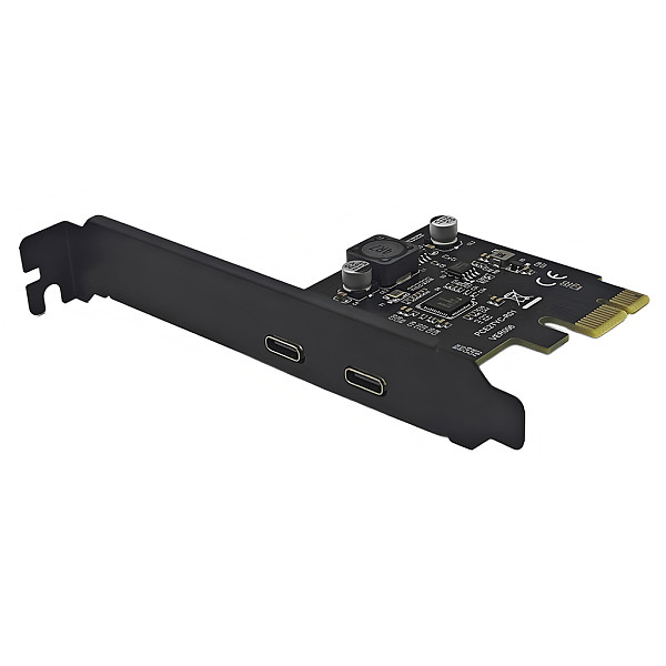 USB 3.2 expansion card GEN1 adapter 5Gbps TYPE-C front and back plug uPD720202 main control adapter card (dual port TYPE-PCI-E1X)