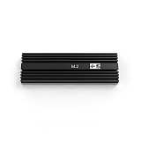 M.2 NVMe SSD Heatsink with Turbo Cooling Fan, Aluminum Alloy NGFF Solid State Drive Cooler Armor for Desktop PC