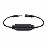 3.5mm to 3.5mm Audio Ground Loop Isolator, Car Stereo Noise Filter Suppressor, Eliminates Alternator Buzz & Electrical Current Hum