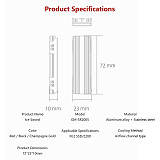 M.2 NVMe SSD Heatsink Cooler Armor, Aluminum Thermal Radiator for Desktop PC 