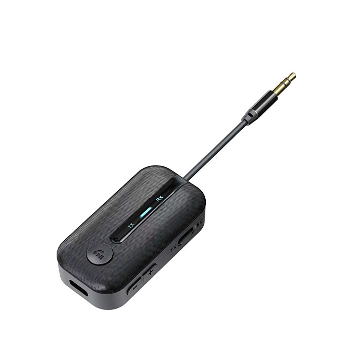 Bluetooth-compatible 5.5 2-in-1 Audio Transmitter Receiver AUX USB Flash Drive Adapter For Car Audio TV Audio