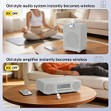 Bluetooth-compatible  6.0 Audio Adapter 2-in-1 Transmitter Receiver, 3.5mm AUX Wireless Car Audio Adapter & Airplane TV Converter for Headphones & Speakers