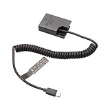 EN-EL14A Type-C PD Dummy Battery 9V DC Power Supply Cable for Nikon D5600 D5300 D3400 Camera External USB-C Power Bank Adapter