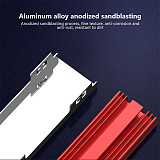 M.2 NVMe SSD Heatsink Cooler Armor, Aluminum Thermal Radiator for Desktop PC 