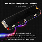 Ultra-Thin Aluminum M.2 2280 SSD Heatsink Cooler Armor, Low-Profile Thermal Radiator for Desktop PC Gaming Laptops
