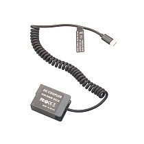 DMW-BLC12 DMW-DCC8 Type-C PD Dummy Battery 9V DC Power Supply Spring Cable for Panasonic G95 G6 G7 G85 Sigma FP Camera External USB-C Power Bank Adapter