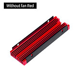 Active Aluminum M.2 NVMe SATA SSD Heatsink with Turbo Fan, High Airflow Solid State Drive Cooler Armor, Prevent Thermal Throttling for Desktop PC PS5