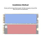 Ultra-Thin Aluminum M.2 2280 SSD Heatsink Cooler Armor, Low-Profile Thermal Radiator for Desktop PC Gaming Laptops