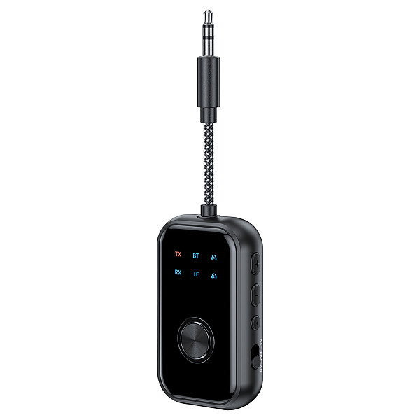 Bluetooth-compatible 6.0 2-in-1 Audio Transmitter Receiver, AUX Adapter, TF Card Play