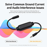 3.5mm to 3.5mm Audio Ground Loop Isolator, Car Stereo Noise Filter Suppressor, Eliminates Alternator Buzz & Electrical Current Hum