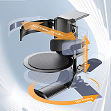 2-in-1 Aluminum Alloy Bracket For Headphone & Cup Holder, Desk Clamp & Wall Mount Organizer