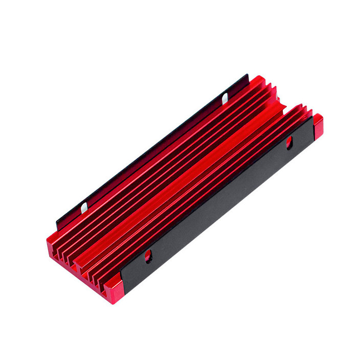 Active Aluminum M.2 NVMe SATA SSD Heatsink with Turbo Fan, High Airflow Solid State Drive Cooler Armor, Prevent Thermal Throttling for Desktop PC PS5