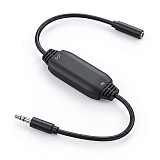 3.5mm to 3.5mm Audio Ground Loop Isolator, Car Stereo Noise Filter Suppressor, Eliminates Alternator Buzz & Electrical Current Hum