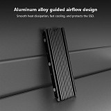 Ultra-Thin Aluminum M.2 2280 SSD Heatsink Cooler Armor, Low-Profile Thermal Radiator for Desktop PC Gaming Laptops