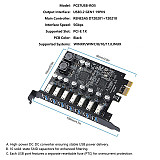 USB 3.2 GEN1 5Gbps adapter card 7-port expansion card RENESAS third-generation controller D720201