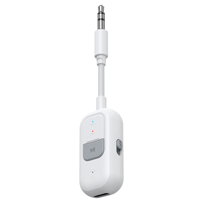 Bluetooth-compatible  6.0 Audio Adapter 2-in-1 Transmitter Receiver, 3.5mm AUX Wireless Car Audio Adapter & Airplane TV Converter for Headphones & Speakers