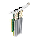 100GbE Dual Port Server Network Card, PCIe 4.0 x16 Fiber Optic NIC with Genuine E810 Chip, Intel E810-CQDA2 Converged Network Adapter