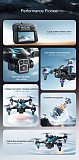 K12Max Brushless Obstacle Avoidance Drone with Screen Controller, HD Aerial Photography Quadcopter RC Airplane with Optical Flow Dual Lens & Lights