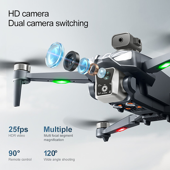 K18Max GPS HD Aerial Photography Drone with 4.5-Inch Screen Controller, Brushless Smart Obstacle Avoidance RC Aircraft