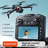 K21MAX Brushless Quadcopter HD Aerial Photography RC Airplane With Brushless Motor Large Screen Controller, LED Marquee Lights & Optical Flow Dual Lens