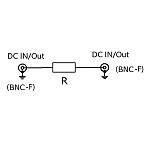 500g Ω (500kM Ω)/2W ultra-high resistance resistor with compact aluminum alloy shell and BNC interface