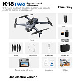 K18Max GPS HD Aerial Photography Drone with 4.5-Inch Screen Controller, Brushless Smart Obstacle Avoidance RC Aircraft