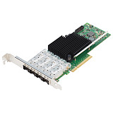 10GbE Quad Port SFP+ Server Network Card, PCIe x8 10G Fiber Optic NIC with XL710-BM1 Chip, Intel X710-DA4 Compatible Converged Network Adapter
