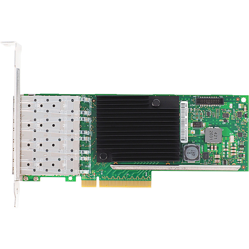 10GbE Quad Port SFP+ Server Network Card, PCIe x8 10G Fiber Optic NIC with XL710-BM1 Chip, Intel X710-DA4 Compatible Converged Network Adapter